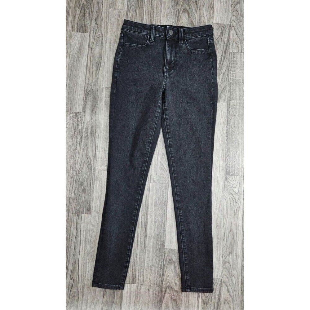 American Eagle 4 Regular Stretch High‎ Rise Black Grey Jeans Jeggings